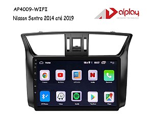 Central Multimidia Nissan Sentra 2014 até 2019 Android Alplay AP4009-WIFI - 9 polegadas