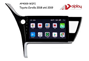Central Multimidia Toyota Corolla 2018 até 2019 Android Alplay AP4009-WIFI - 9 polegadas