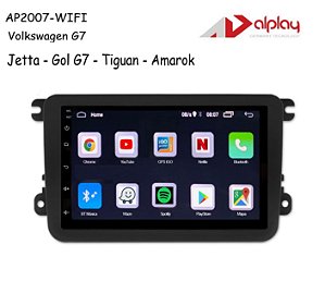 Central Multimidia Volkswagen G7 Jetta / Gol / Tiguan / Amarok Android Alplay AP2007-WIFI - 7 polegadas