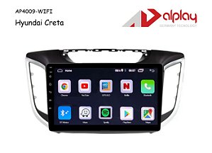 Central Multimidia Hyundai Creta até 2021 Android Alplay AP4009-WIFI - 9 polegadas