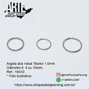 Argola Aba Nasal Básico Titânio