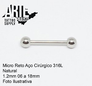 Micro Reto Básico Aço Cirúrgico 316L