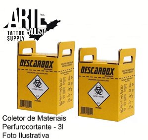 Coletor de Materias Perfurocortante - 3 Litros