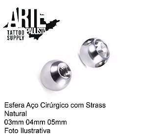 Esfera Padrão (Bolinha) com Strass