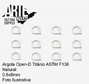 Argola Open-D Titanio ASTM-F136