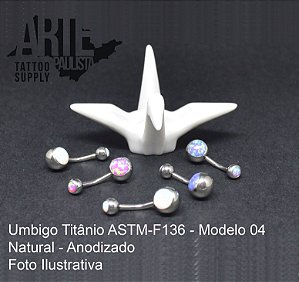 Banana (Umbigo) Titânio ASTM-F136 Modelo 04