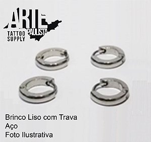 Brinco Liso Trava (Par) - Modelo 13