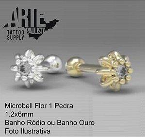 Microbell Flor 1 Pedra - Modelo 07