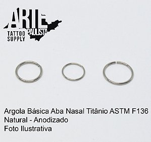 Argola Básica Aba Nasal Titânio ASTM F136