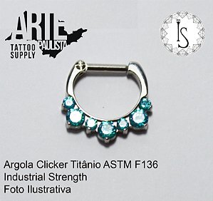 Argola Clicker Titânio ASTM F136 - Linha IS Modelo 04