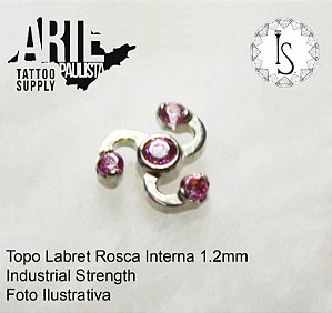 Topo Labret Titânio ASTM F136 - Linha IS Modelo 04