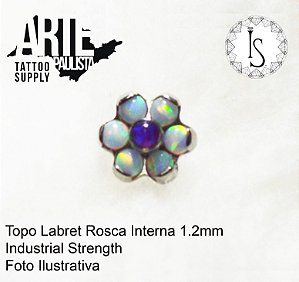 Topo Labret Titânio ASTM F136 - Linha IS Modelo 07