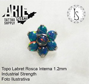 Topo Labret Titânio ASTM F136 - Linha IS Modelo 08