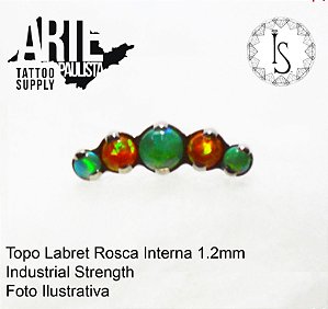 Topo Labret Titânio ASTM F136 - Linha IS Modelo 11