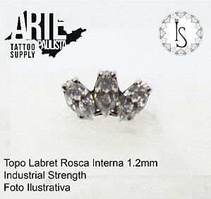 Topo Labret Titânio ASTM F136 - Linha IS Modelo 15