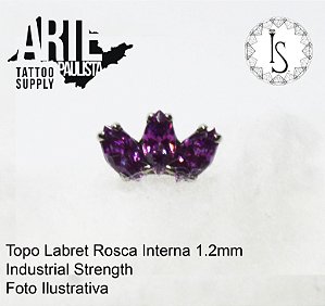 Topo Labret Titânio ASTM F136 - Linha IS Modelo 16