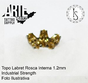 Topo Labret Titânio ASTM F136 - Linha IS Modelo 17