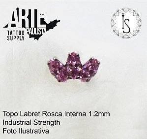 Topo Labret Titânio ASTM F136 - Linha IS Modelo 18