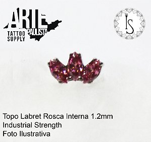 Topo Labret Titânio ASTM F136 - Linha IS Modelo 19