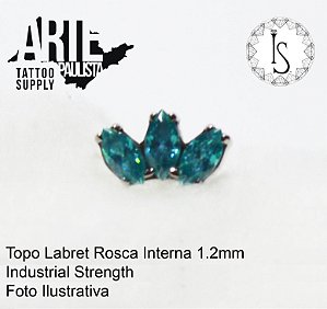 Topo Labret Titânio ASTM F136 - Linha IS Modelo 21