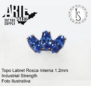 Topo Labret Titânio ASTM F136 - Linha IS Modelo 22