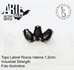 Topo Labret Titânio ASTM F136 - Linha IS Modelo 23