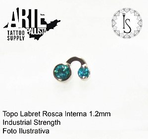Topo Labret Titânio ASTM F136 - Linha IS Modelo 24