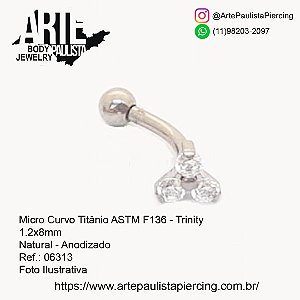 Micro Curvo (Rook) Titânio ASTM F136 - Modelo 03