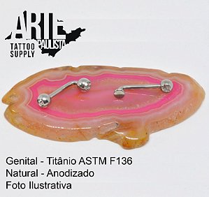 Piercing Genital Feminino - Titânio ASTM F136