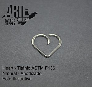 Coração Liso Titânio ASTM F136