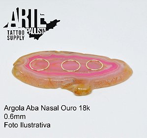 Argola Aba Nasal Ouro 18k