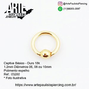 Captive Básico Ouro 18k