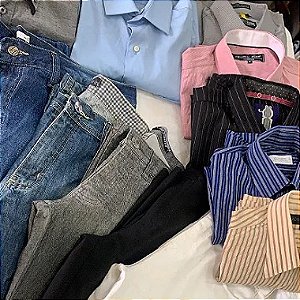 20 calças e camisas 2° qualidade