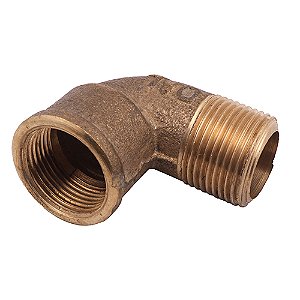 COTOVELO 90º DE LATÃO RM/RF 1/2"