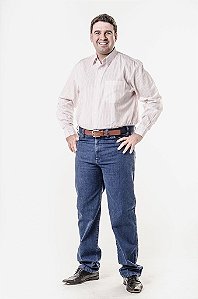 Calça jeans e camisa social - Pesso Pan