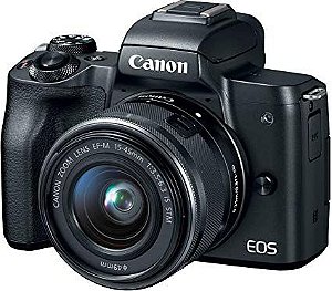 Canon Eos M50 kit 15-45mm f/3.5-6.3 IS STM + Adaptador Original Canon Ef-m