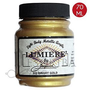 Tinta Para Caligrafia e Pintura - Várias Superfícies  - Lumiere - Ouro Brilhante 552 - 70ml