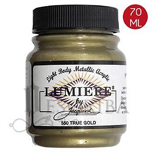 Tinta Para Caligrafia e Pintura - Várias Superfícies  - Lumiere - Ouro Genuíno 550 - 70ml