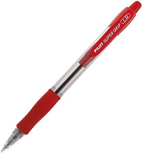 Caneta Esferográfica Pilot Super Grip Vermelha 1.0mm