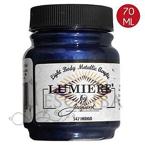 Tinta Para Caligrafia e Pintura - Várias Superfícies  - Lumiere - Azul Escuro 547 - 70ml