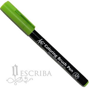 Caneta Pincel Koi Coloring Brush Pen Sakura - Verde Limão XBR#27