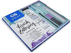Kit Básico Para Brush Lettering Cis Graf Com 9 Peças
