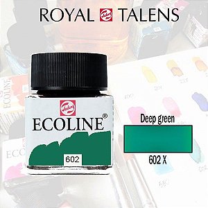 Aquarela Líquida Ecoline Verde Escuro 602 - 30ml