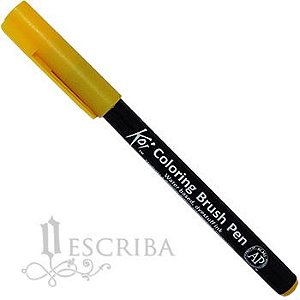 Caneta Pincel Koi Coloring Brush Pen Sakura - Amarelo Escuro XBR#04