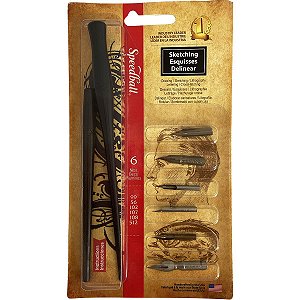 Kit Para Caligrafia Speedball Sketching 2964