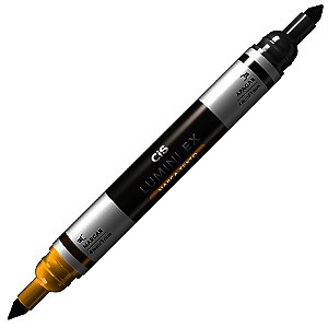 Caneta Marca Texto Cis Lumini Ex Apagável Amarelo Pastel