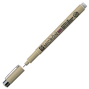 Caneta Nanquim Sakura Pigma Micron 005 Cinza Claro