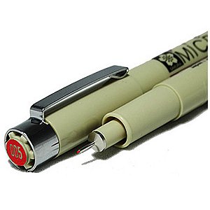 Caneta Nanquim Sakura Pigma Micron 005 Vermelha