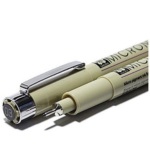Caneta Nanquim Sakura Pigma Micron 03 Preta