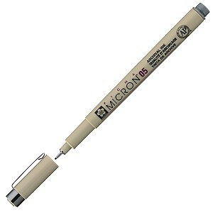 Caneta Nanquim Sakura Pigma Micron 05 Cinza